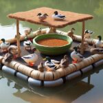 Ente richtig füttern – So bauen Sie ein Entenfloß zum Füttern selbst